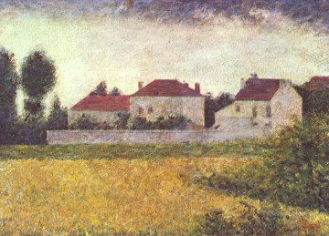 casas blancas ville d avray 1882 Pinturas al óleo